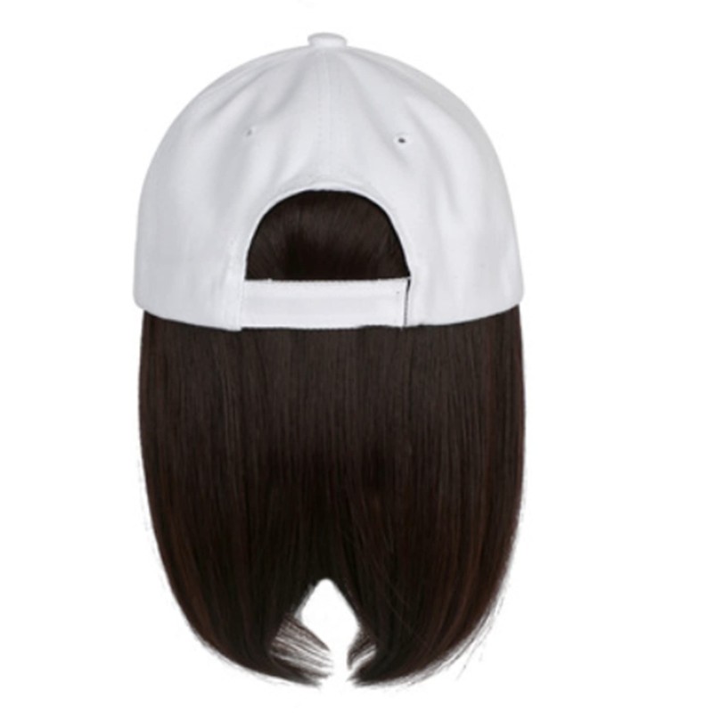 WDOPEN- Wig baseball cap,Adjustable detachable wig hat,Wig one piece cap.There