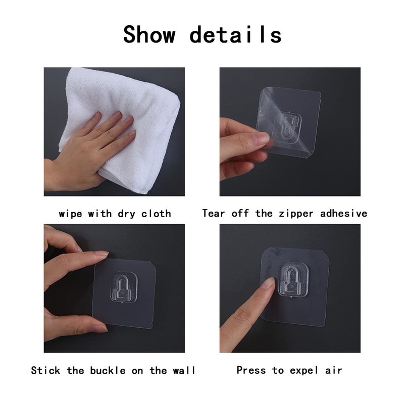 Strong Traceless Hook Multi-Functional Buckle Hook Wall Hook for Hanging