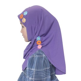 Modest Beauty Hijab Scarf Kids Girls Hijab Head Scarfs Flower Hijab for Baby