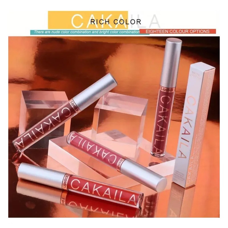 Paquete De 10 Brillos Labiales Impermeables Cakaila.