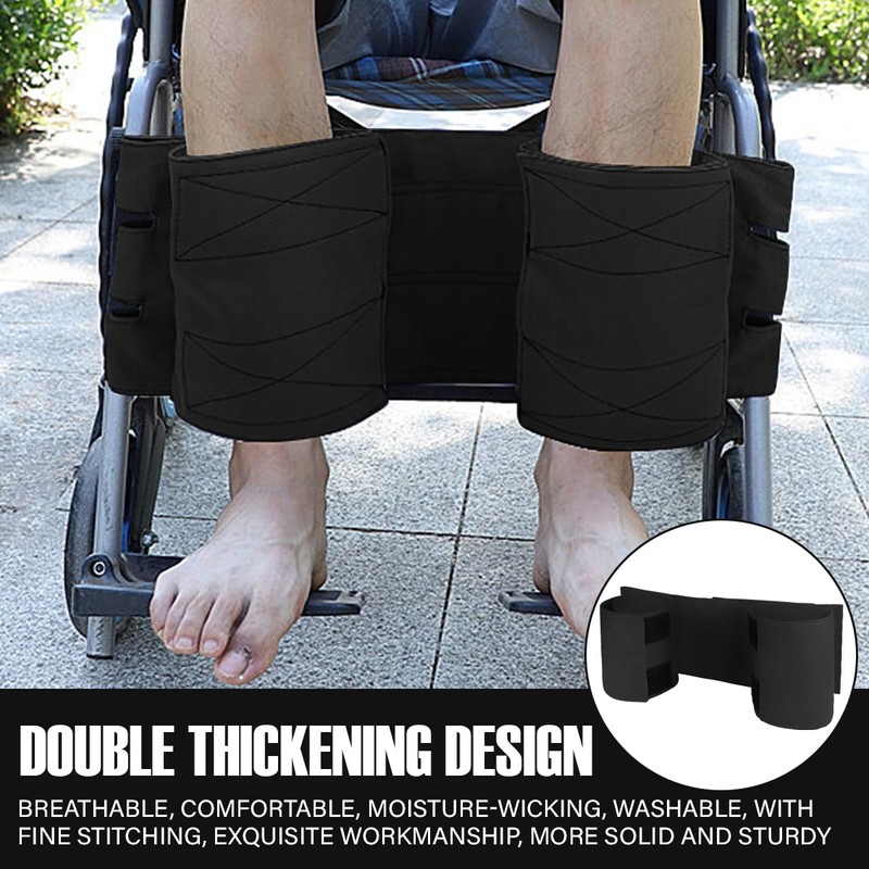 DOERDO Wheelchair Leg Strap Footrest Restraint Prevent Falls and Slipping,