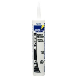 White Lightning W13000010 Painter's Preferred All Purpose Acrylic Latex Caulk, White, 10 fl. oz.