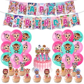 Cry Babies Themed Party Decorations, Balloons and Banners for Boys and Girls, Themed Pull Tab Banner for Kids Parties, Baby Showers, Kids Birthdays, Party Decorations