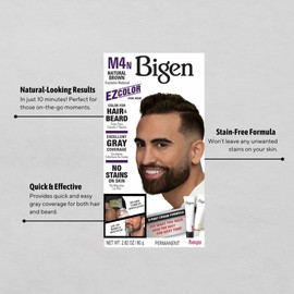 M4n Bigen EZ Color for Men Natural Brown - 3 Pack