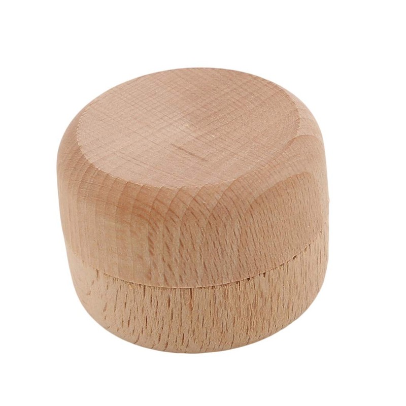 LZIYAN Mini Round Wooden Storage Boxes Ring Box DIY Craft