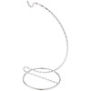 Bard's Twisted Silver Ornament Stand, 7" H x 3" W