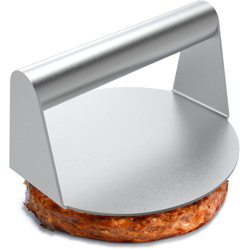 Innoteck Essentials Stainless Steel Burger Press – 14cm Round Smash