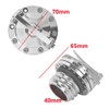 HIYOYO Motorcycle Chrome Quick Release Fuel Gas Tank Oil Cap