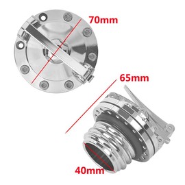 HIYOYO Motorcycle Chrome Quick Release Fuel Gas Tank Oil Cap For Harley Sportster XL 1200 883 X48 Dyna Touring 1996-UP