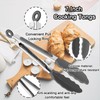 xlehoely 6 PCS Silicone Tongs,Cooking Tongs with Silicone Tips,7 Inch