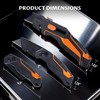 Lichamp Utility Knife 4 Pack, Quick-Change Razor Box Cutter 2-in-1