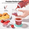 U-Taste 2oz×2 Silicone Food Containers Set: Mini Kitchen Storage with