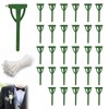 30pcs Boutonniere Safety Pins,Triangle Corsage Pins,Green Plastic Corsage Pins Safety