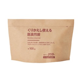 Muji 84466083 Reusable Deodorizing Bamboo Charcoal 3.5 oz (100 g)