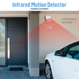 Home Office Shop wireless burglar Security Alarm System Kit,Up to 120db,Wireless Loud Indoor Weatherproof Siren Horn with Remote Control and Door Contact Sensor,Motion Sensor