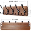 SKOLOO Rustic Wall Mounted Coat Rack: 16" Hole to Hole,