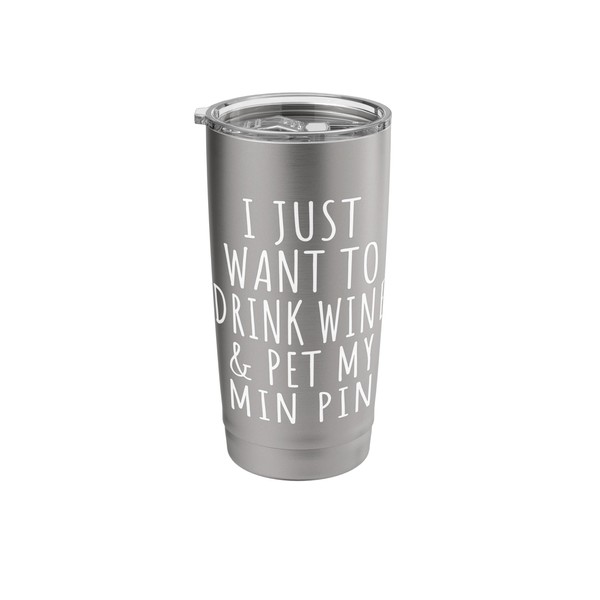 Womens I Just Want to Drink Wine and Pet My