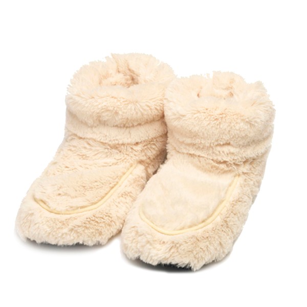 Warmies Warmies Microwavable Boots, Heatable Ladies Slipper Boots with French