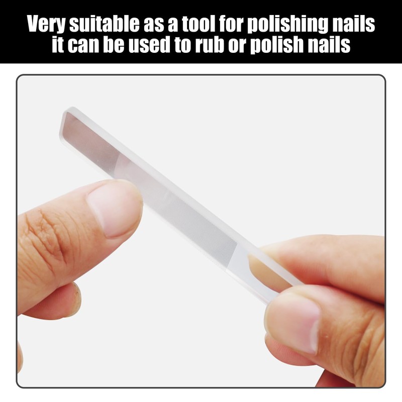 4-Piece Nail File with 4 Piece Storage Box, Nail Polishing