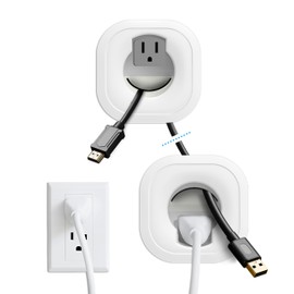 in Wall Cable Management Kit with Hole Saw Drill Attachment - Includes Power & Low Voltage Cord Management - Hide TV Wires for Wall-Mounted TVs