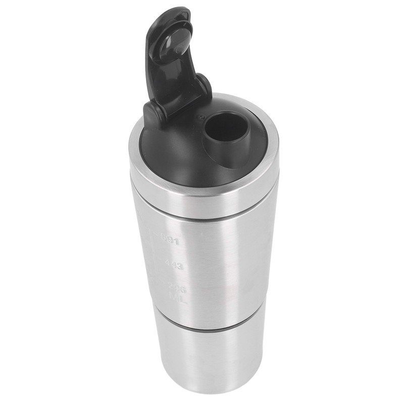 Shaker Bottle 800ml Stainless Steel with Whisk Portable Protein Shaker