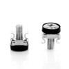 deleyCON Lock Nut and Screw Set, silver, MK3273