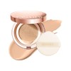 Full Coverage Cushion Foundation, Weightless, Skin Fit, Satin Glow Finish, Oil-Control Waterproof Foundation, Sweatproof Flawless BB Cream CC Korean Makeup Buildable