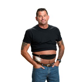 Tuck-Away PD Dialysis Belt by Stickman (Black, Medium)