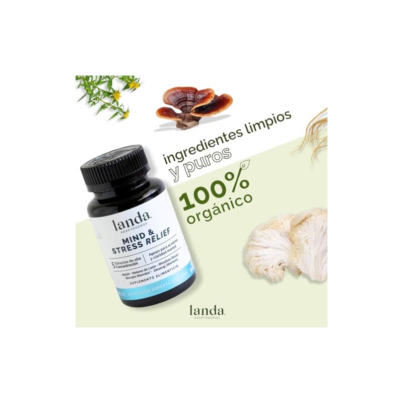 LANDA | Mind & Stress Relief | Suplemento natural con