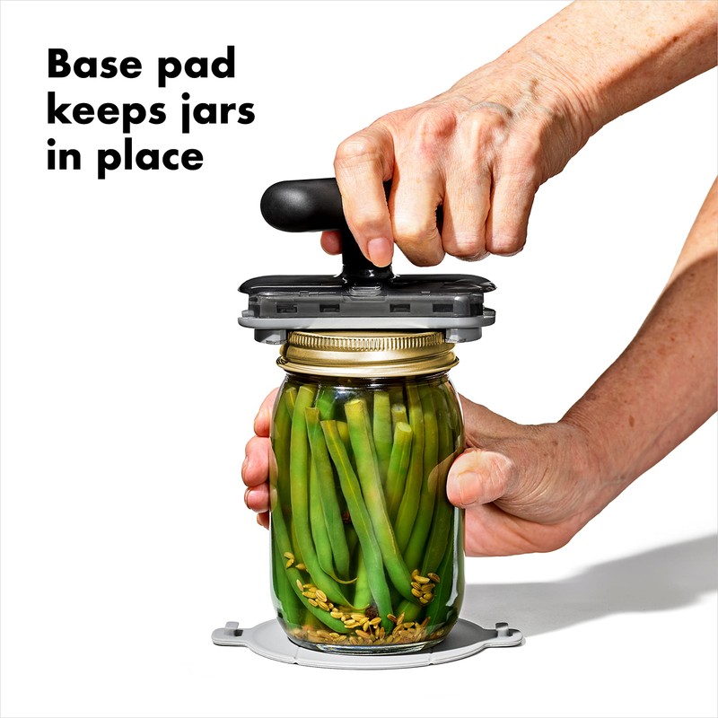OXO Good Grips Twisting Jar Opener with Basepad, Black, One
