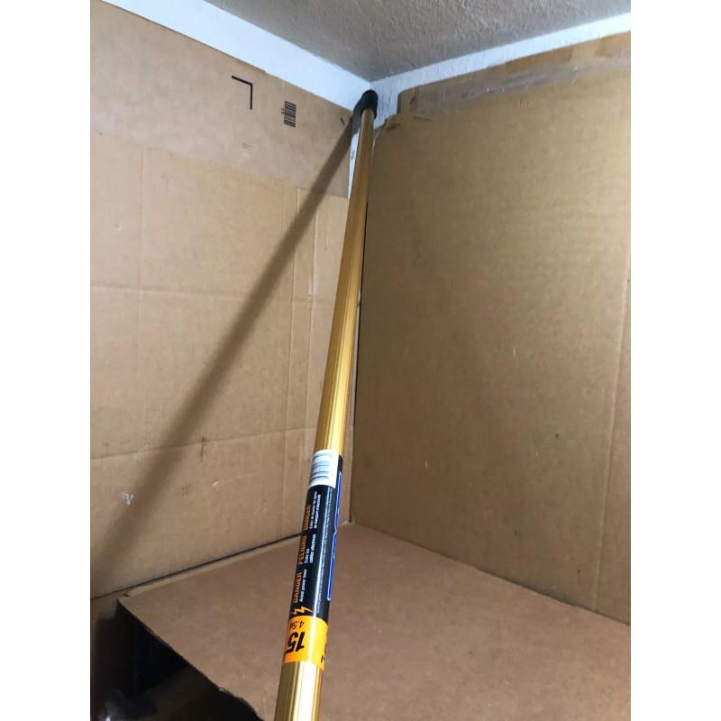 Ettore Extension Pole 15' Reach 3Section Aluminum Grip Handle Quick