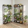 UNHO Extra Tall 7 Tiers Large Plant Shelf Industrial Wood