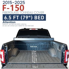 XTWEEX 6.5'' Bed (78") Soft Roll Up Truck Bed Tonneau Cover Fits 2004-2014 Ford F-150 and 2006-2014 Lincoln Mark LT Styleside (Not for Flareside) 6.5ft Bed
