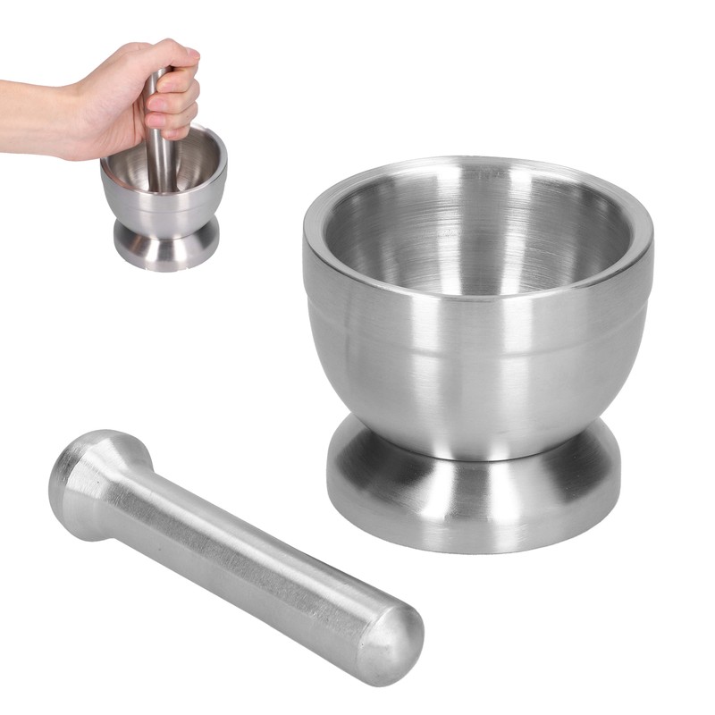 Garlic Grinder Manual Food Grade Stainless Steel Pills Spice Grinding