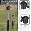 DoubleFill 12 Pcs Electric Fence Insulators and T Post Safety