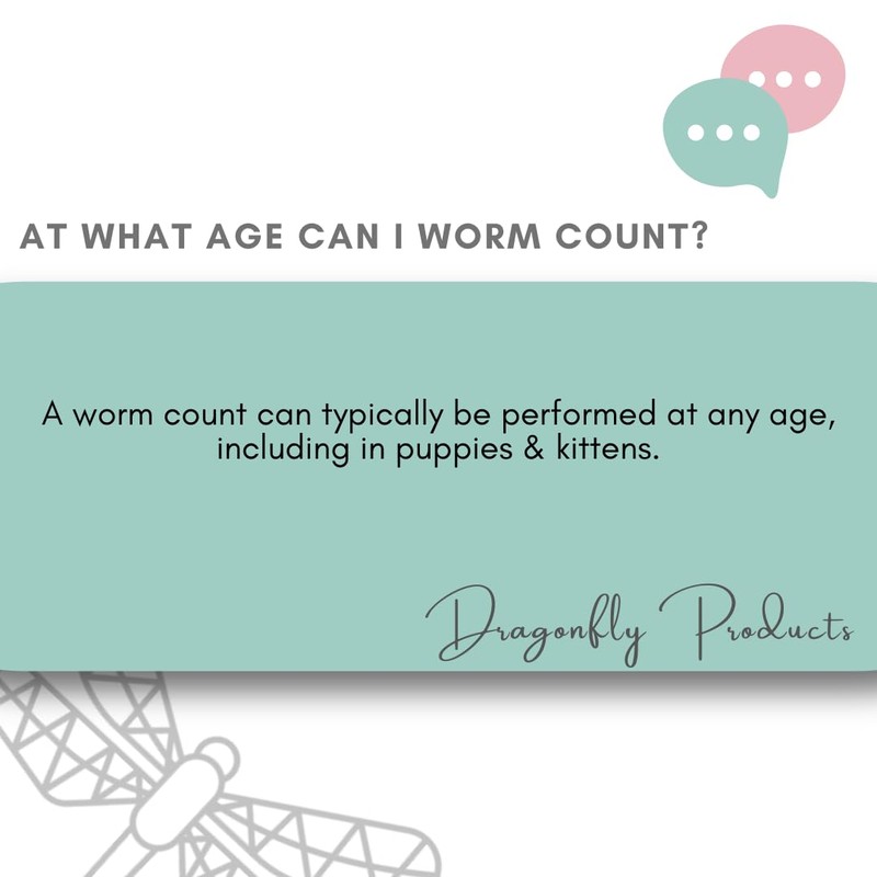 Dragonfly Products Worm Count Test Kit for Dogs and Cats
