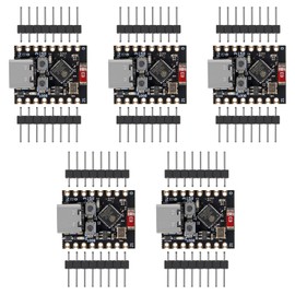 ESP32 ESP32-C3 Development Board ESP32 C3 Mini WiFi Bluetooth 160MHz Running Frequency 2.4GHz Wi-Fi & Bluetooth 5.0 ESP32 C3 Super Mini for Arduino (5pcs)