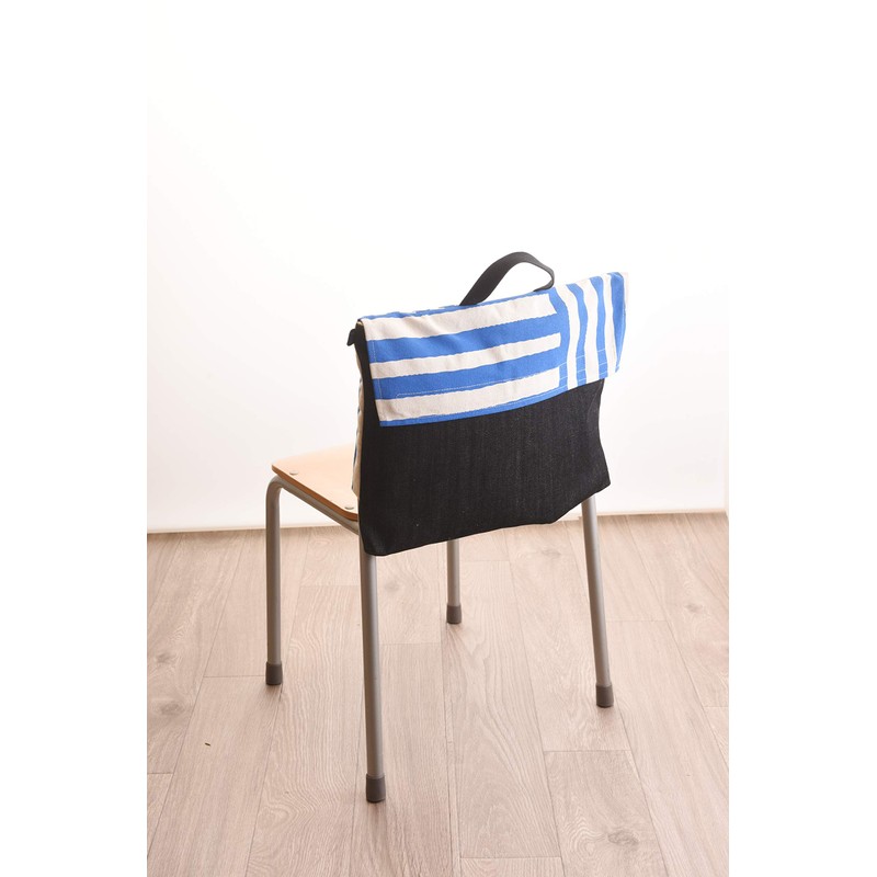 Chori Learning Canvas and Denim Disaster Prevention Hood Cover, Blue