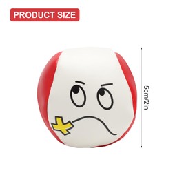 Juggling Balls Set of 8 PU Softball - Soft Juggling Balls Children & Adults with Emotion Faces - Juggling Toy for Beginners Stress Relief Coordination Training Gift