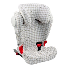 JYOKO Kids Cover Liner Compatible with Romer Kidfix II XP SICT (Picnic Vichy, with Buttonhol)