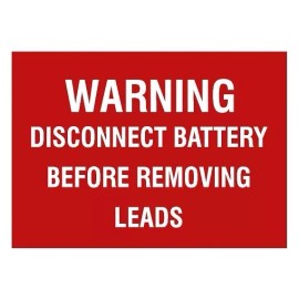 HMMWV Voltage Regulator Warning Decal