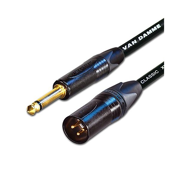 Van Damme & Neutrik 1/4-Inch Mono Jack To Male XLR