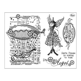 Viva Decor Steampunk Angel Stamp