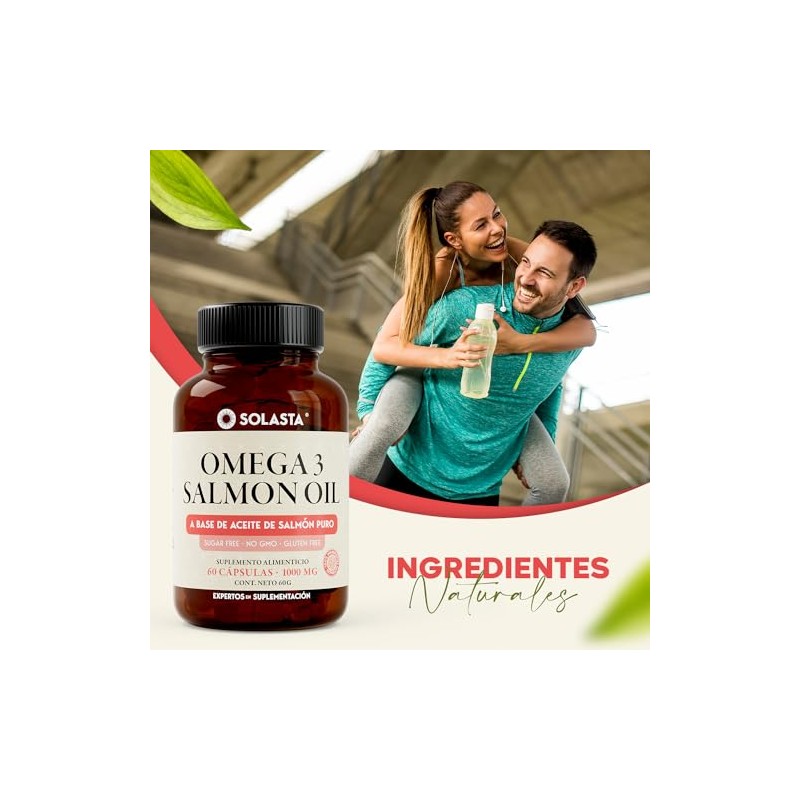 OMEGA 3 Solasta Cápsulas de 1000mg de Fácil Absorción Ingredientes
