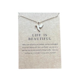 Life Is Beautiful Necklace, Hummingbird Chains, Beautiful Necklace, Bird Necklace, Necklace Gifts, Love Chains