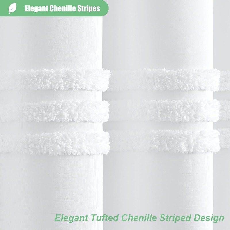 Dynamene Extra Long Shower Curtains - 72 x 84 Inches