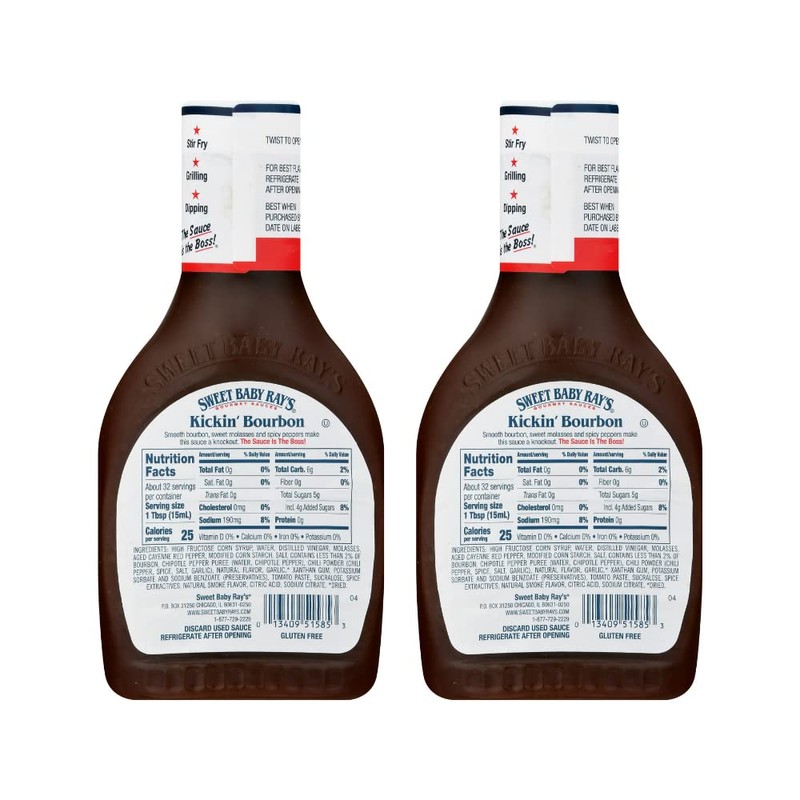 Sweet Baby Ray's Sauce and Marinade, Kickin' Bourbon,16 Fl Oz