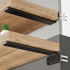 SKYSEN 6 Pack 12" Floating Shelf Bracket, Shelves Brackets, Wood