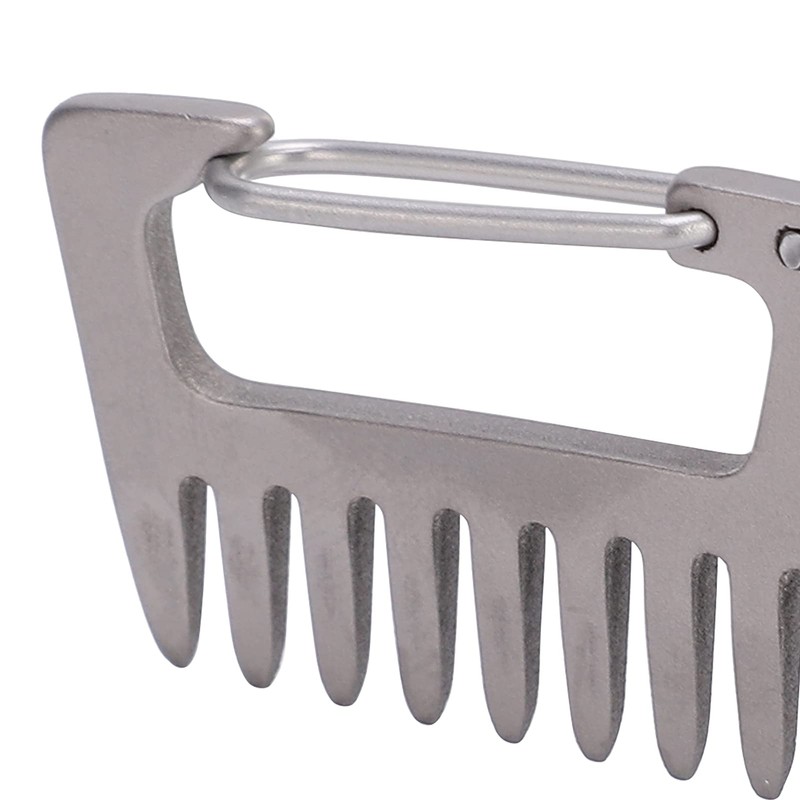 AMONIDA Titanium Comb Key Buckle, Alloy TC4 Fixed Mini Portable