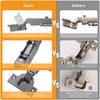 Chibery 10 Pack Frameless Full Overlay Soft Close Concealed Hinges,